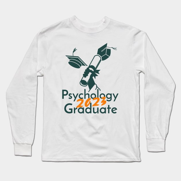 Psychology Graduate 2023 Long Sleeve T-Shirt by PixelThreadShop